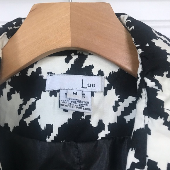 Anthropologie LUII black and white casual Jacket. - Picture 7 of 7